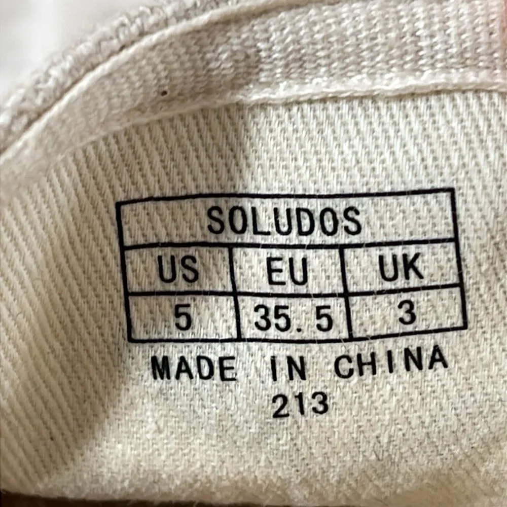 Soludos Limoncello Smoking Slipper Slip On Espadrille Size 5